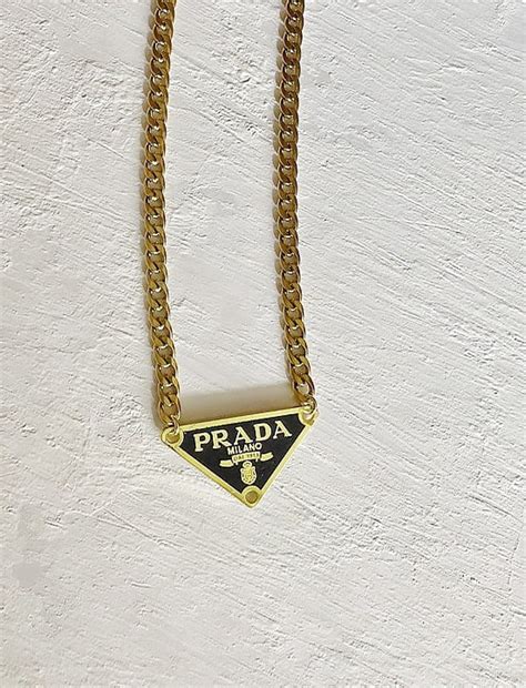 prada plaque necklace|Prada necklace for boys.